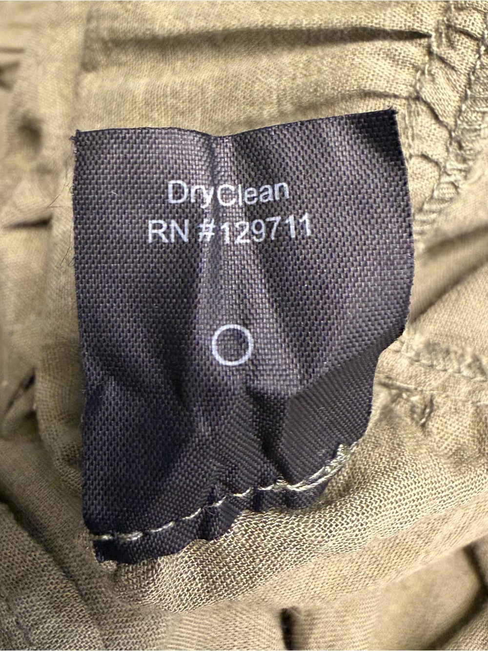 Jenni Kayne James Tiered Dress XS Moss Green Cotton Linen Midi A-Line - Picture 13 of 13